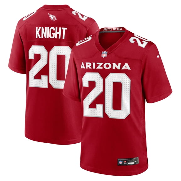 Men's Nike Zonovan Knight Cardinal Arizona Cardinals Team Game Jersey