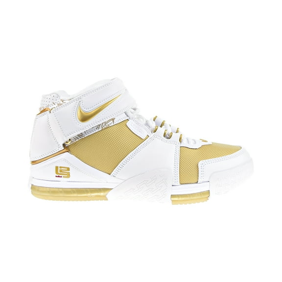 Men's Nike Zoom Lebron II "Maccabi" White/Metallic Gold (DJ4892 100) - 7