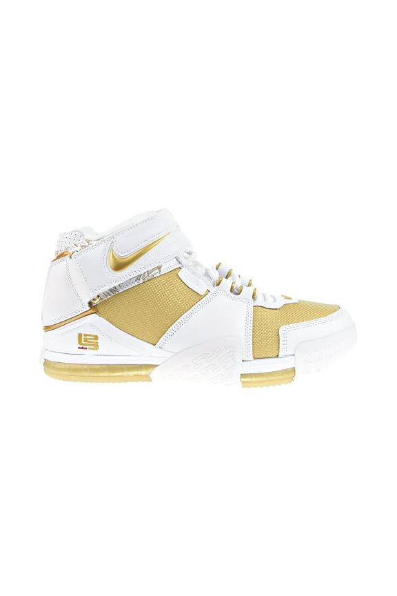 Men's Nike Zoom Lebron II "Maccabi" White/Metallic Gold (DJ4892 100) - 7
