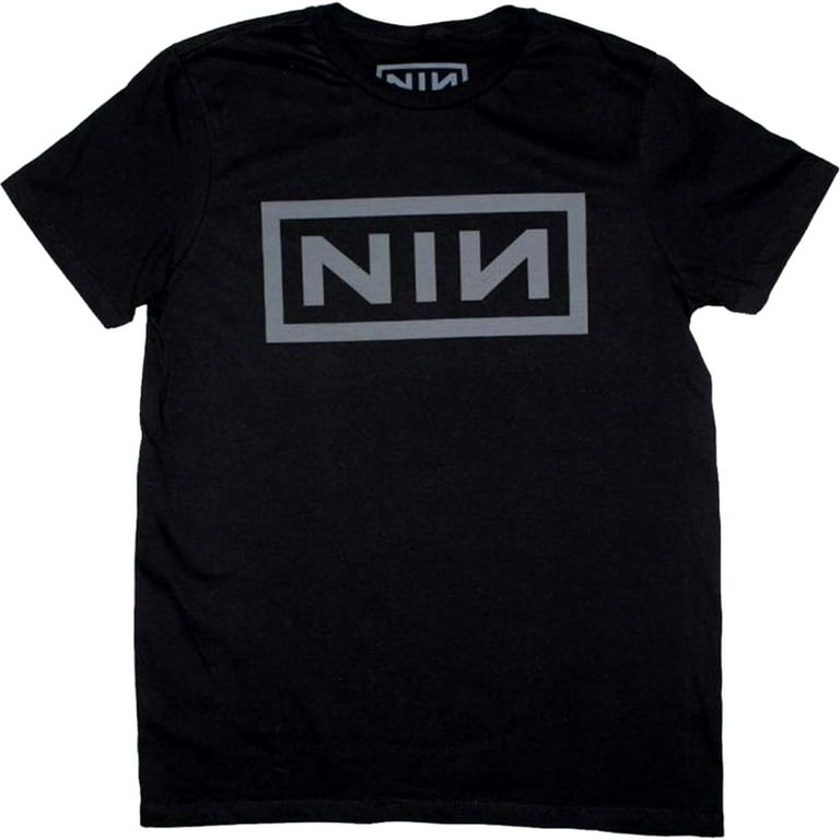 Men's Nine Inch Nails Grey NIN Logo T-Shirt - Walmart.com