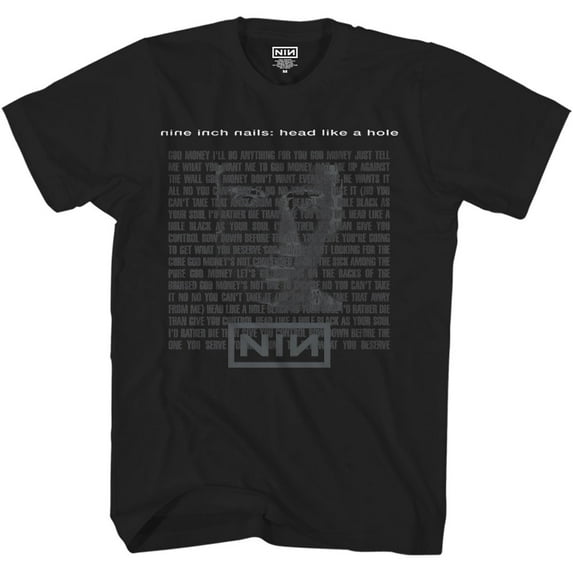 Men's Nine Inch Nails Head Like A Hole T-shirt Small Black