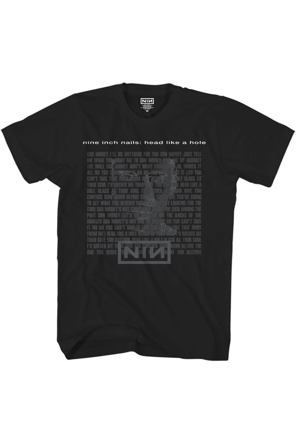 Men's Nine Inch Nails Head Like A Hole T-shirt Small Black