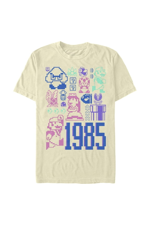 Men's Nintendo 8-Bit Icons  Graphic T-Shirt