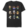 thumbnail image 1 of Men's Nintendo Animal Crossing Favorite Characters  Graphic Tee Black X Large, 1 of 4