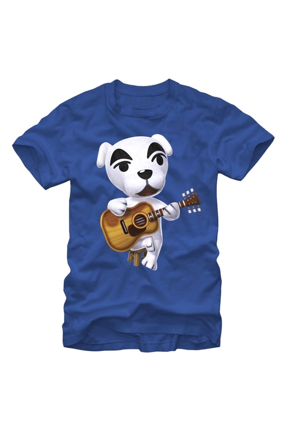 Men's Nintendo Animal Crossing K.K. Slider Graphic Tee Royal Blue Medium