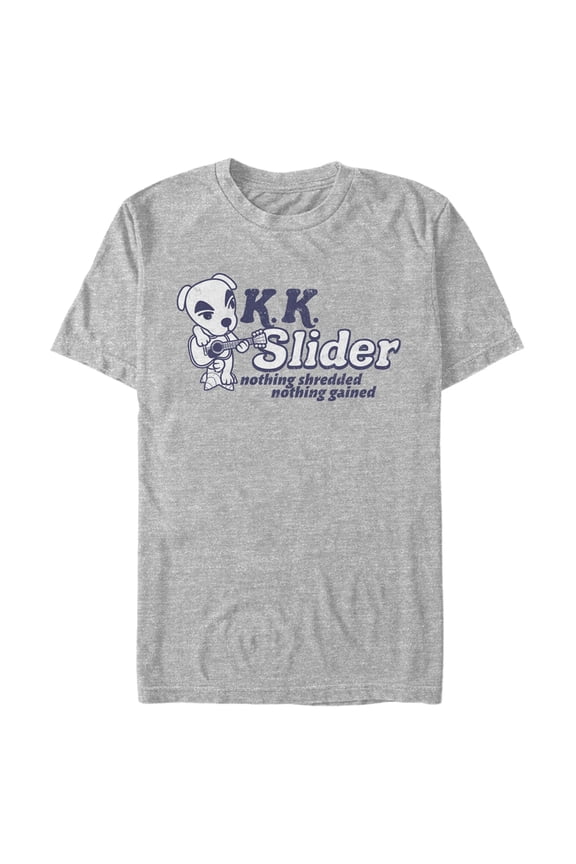 Men's Nintendo Animal Crossing K.K. Slider Nothing Shredded Nothing Gained  Graphic Tee Athletic Heather 2X Large