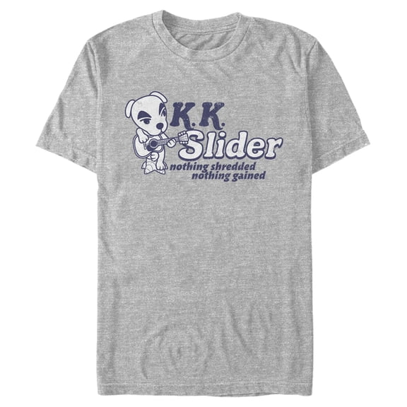 Men's Nintendo Animal Crossing K.K. Slider Nothing Shredded Nothing Gained Graphic Tee Athletic Heather 3X Large