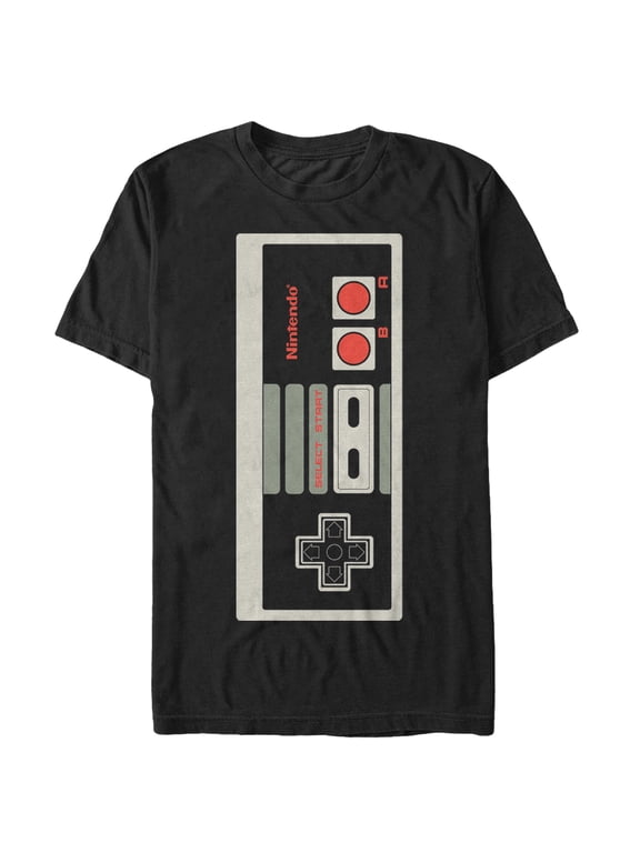 Men's Nintendo Big NES Controller Graphic Tee Black 2X Large