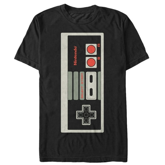 Men's Nintendo Big NES Controller  Graphic Tee Black Large
