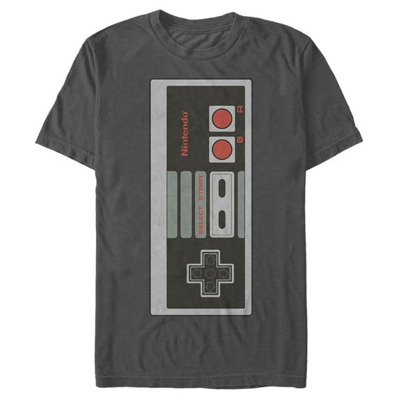 Men's Nintendo Big NES Controller Graphic Tee Charcoal 3X Large