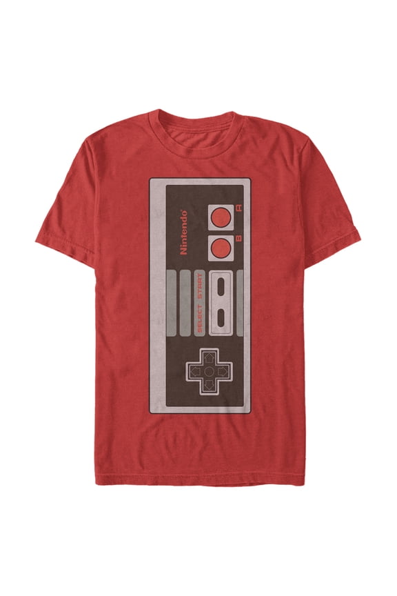 Men's Nintendo Big NES Controller Graphic Tee Red Small