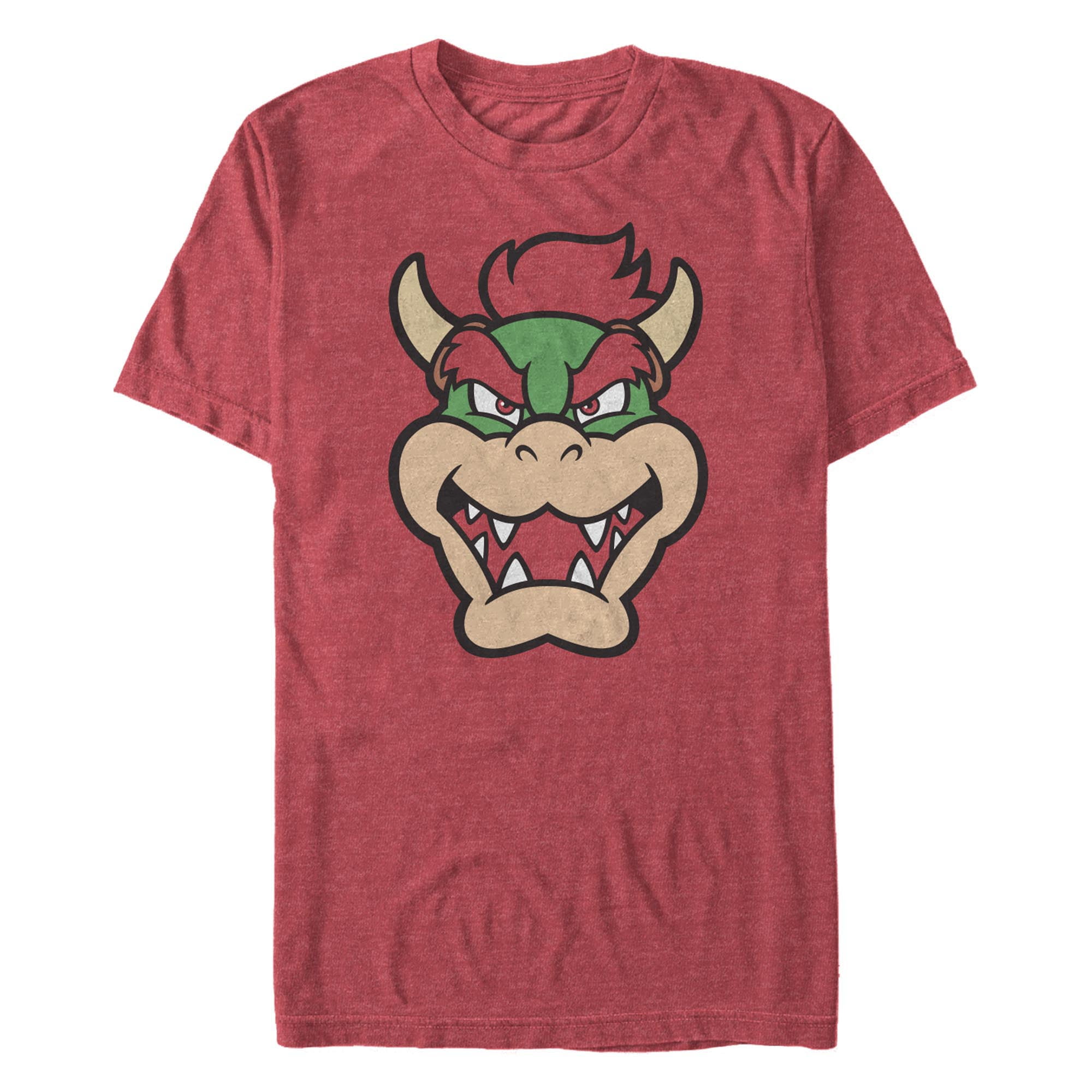 Men's Nintendo Bowser Face Icon Graphic T-Shirt - Walmart.com