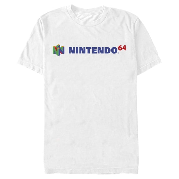 Nintendo Classic N64 Logo Text Mens Graphic T Shirt