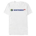 thumbnail image 1 of Men's Nintendo Classic N64 Logo Text  Graphic Tee White X Large, 1 of 4