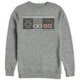 thumbnail image 1 of Men's Nintendo Controller  Sweatshirt Athletic Heather Large, 1 of 3