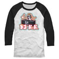 thumbnail image 1 of Men's Nintendo DJ K.K. Portrait Baseball Graphic Tee White/Black Medium, 1 of 4