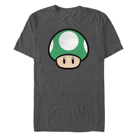 Men's Nintendo Distressed 1-Up Mushroom  Graphic T-Shirt
