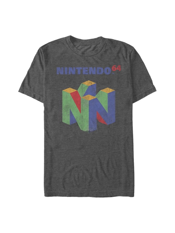 Men's Nintendo Distressed Console Logo Graphic T-Shirt