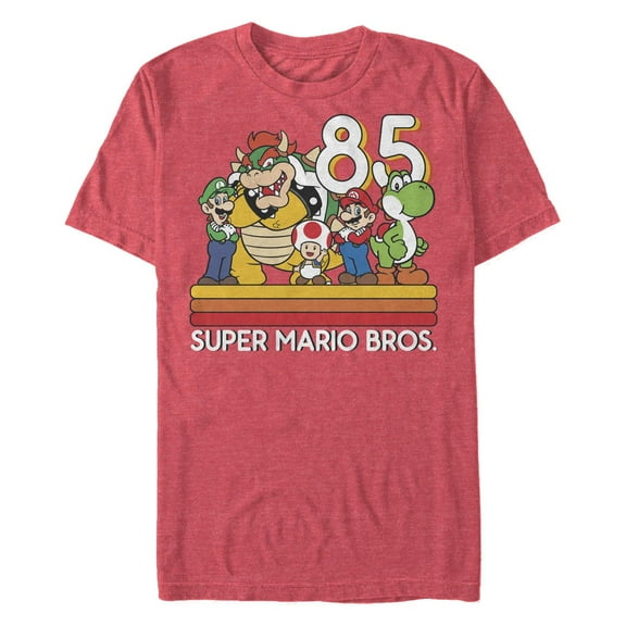Men's Nintendo Distressed Retro Bros Graphic T-Shirt