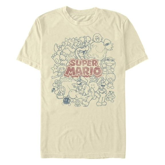 Men's Nintendo Distressed Whole Team  Graphic T-Shirt