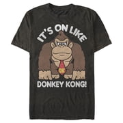 Men's Nintendo Donkey Kong Fist Pump Graphic Tee Black X Large