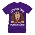 thumbnail image 1 of Men's Nintendo Donkey Kong Fist Pump  Graphic Tee Purple Large, 1 of 3