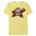 thumbnail image 1 of Men's Nintendo Donkey Kong Pixelated Pose  Graphic Tee Banana X Large, 1 of 3