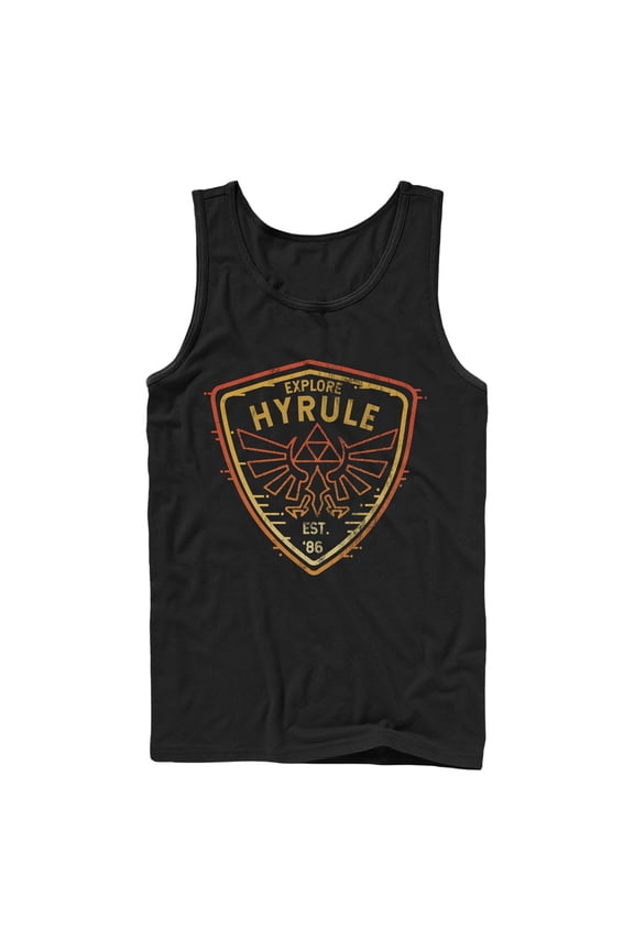 Men's Nintendo Explore Hyrule Badge Tank Top