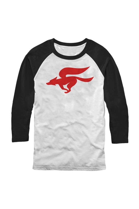 Men's Nintendo Fox Logo Baseball Graphic Tee White/Black X Large