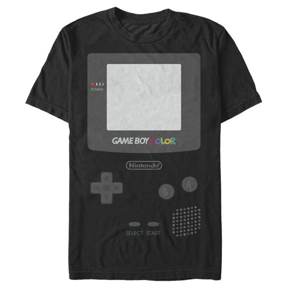 Men's Nintendo Game Boy Color Graphic Tee Black Small
