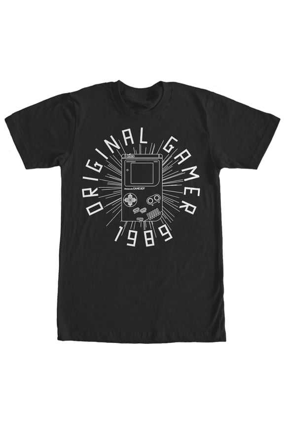 Men's Nintendo Game Boy Original Gamer Graphic Tee Black 2X Large