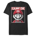 thumbnail image 1 of Men's Nintendo Game On Mario Graphic Tee Black 2X Large, 1 of 4