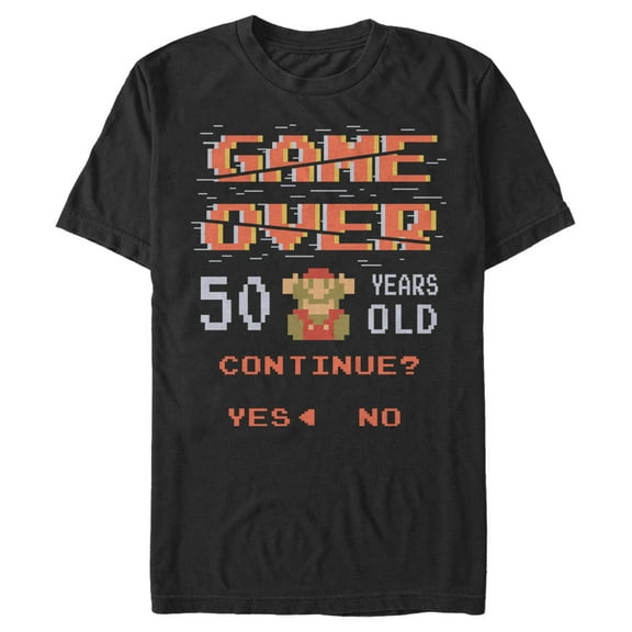 Men's Nintendo Game Over 50 Years Old Graphic T-Shirt