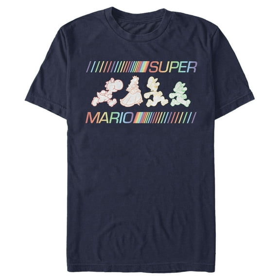 Men's Nintendo Gradient Silhouettes  Graphic T-Shirt