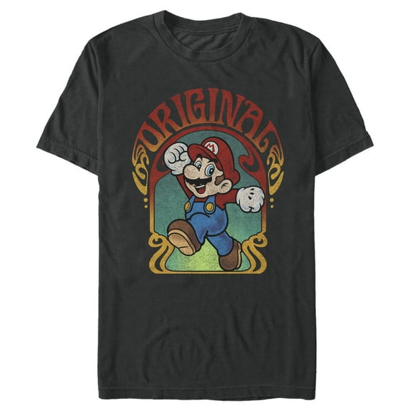 Men's Nintendo Groovy Jumping Pose Graphic T-Shirt