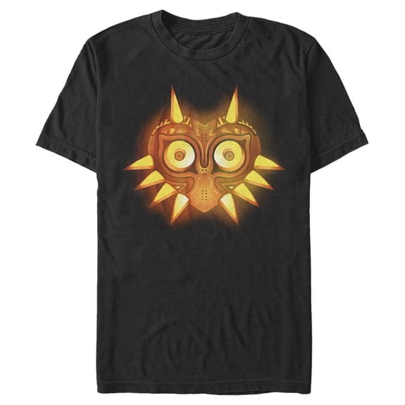 Men's Nintendo Halloween Majora Pumpkin Graphic Tee Black Small
