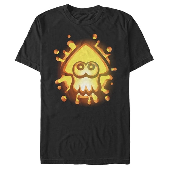 Men's Nintendo Halloween Splatoon Pumpkin Graphic Tee Black 3X Large