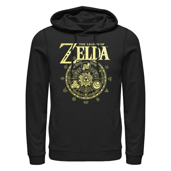 Men's Nintendo Hyrule History Book Logo  Pull Over Hoodie