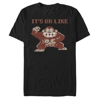 Men's Nintendo It's on Like Donkey Kong Graphic Tee Black 2X Large