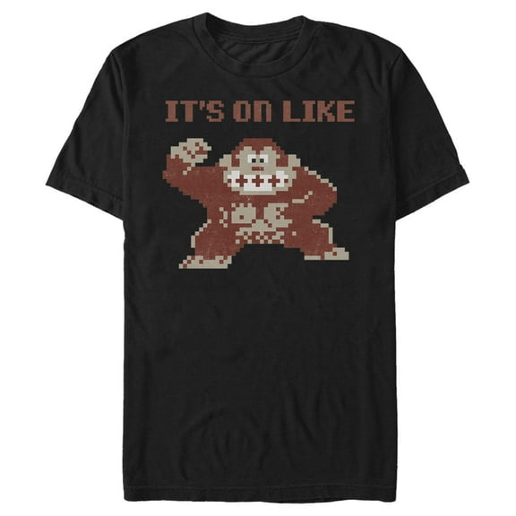 Men's Nintendo It's on Like Donkey Kong  Graphic Tee Black 5X Large