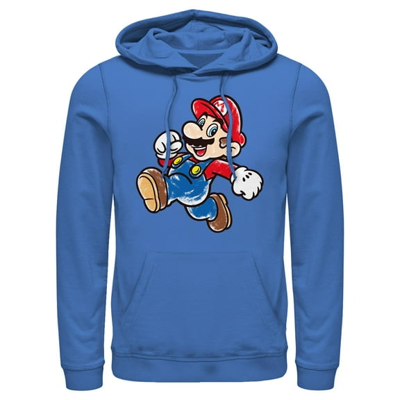 Men's Nintendo Jumping Pose  Pull Over Hoodie