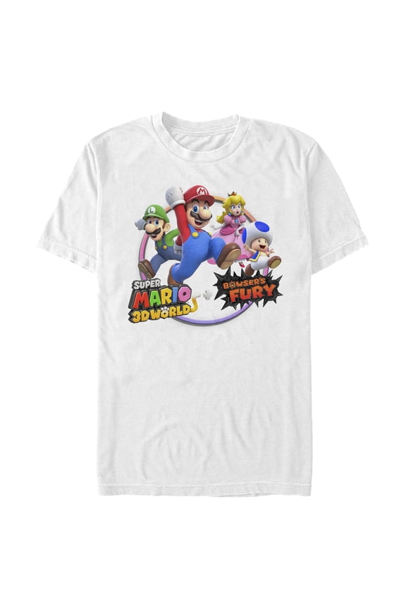 Men's Nintendo Jumping Team  Graphic T-Shirt