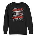 thumbnail image 1 of Men's Nintendo Kickin' It Old School NES Controller Splatter Sweatshirt Black X Large, 1 of 3