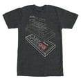 thumbnail image 1 of Men's Nintendo Layered NES Controller Graphic Tee Charcoal Heather Small, 1 of 5