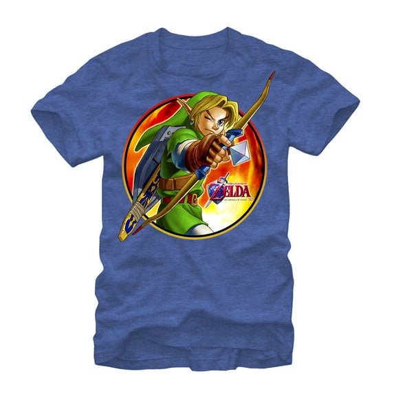 Men's Nintendo Legend of Zelda Archer Link  Graphic Tee Royal Heather 2X Large
