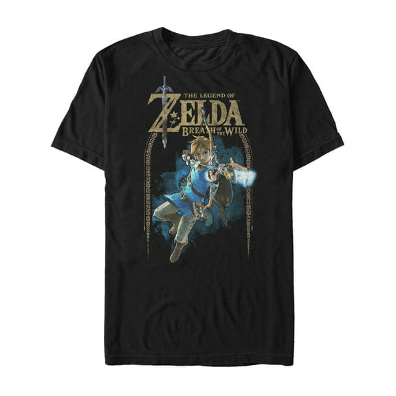 Men's Nintendo Legend of Zelda Breath of the Wild Arch  Graphic Tee Black Medium