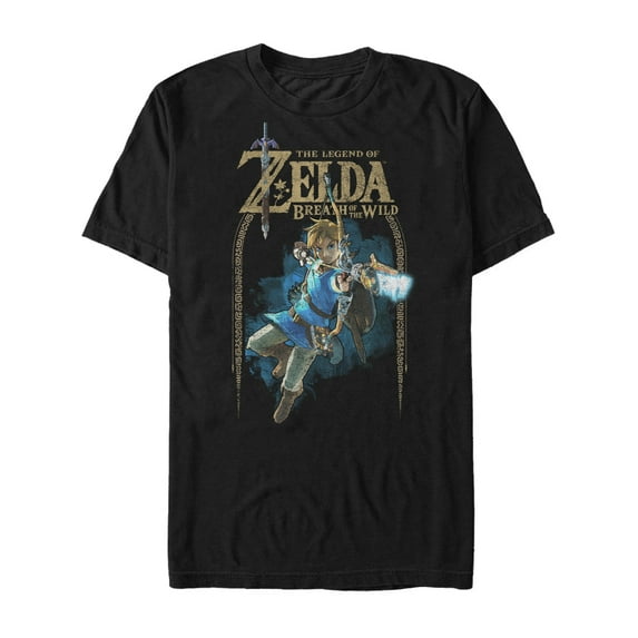 Men's Nintendo Legend of Zelda Breath of the Wild Arch Graphic Tee Black Small