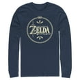 thumbnail image 1 of Men's Nintendo Legend of Zelda Breath of the Wild Title Logo Long Sleeve Shirt Navy Blue X Large, 1 of 3