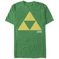 thumbnail image 1 of Men's Nintendo Legend of Zelda Classic Triforce  Graphic Tee Kelly Heather 2X Large, 1 of 3