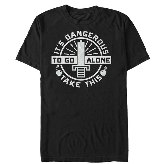 Men's Nintendo Legend of Zelda Dangerous Take This  Graphic Tee Black X Large